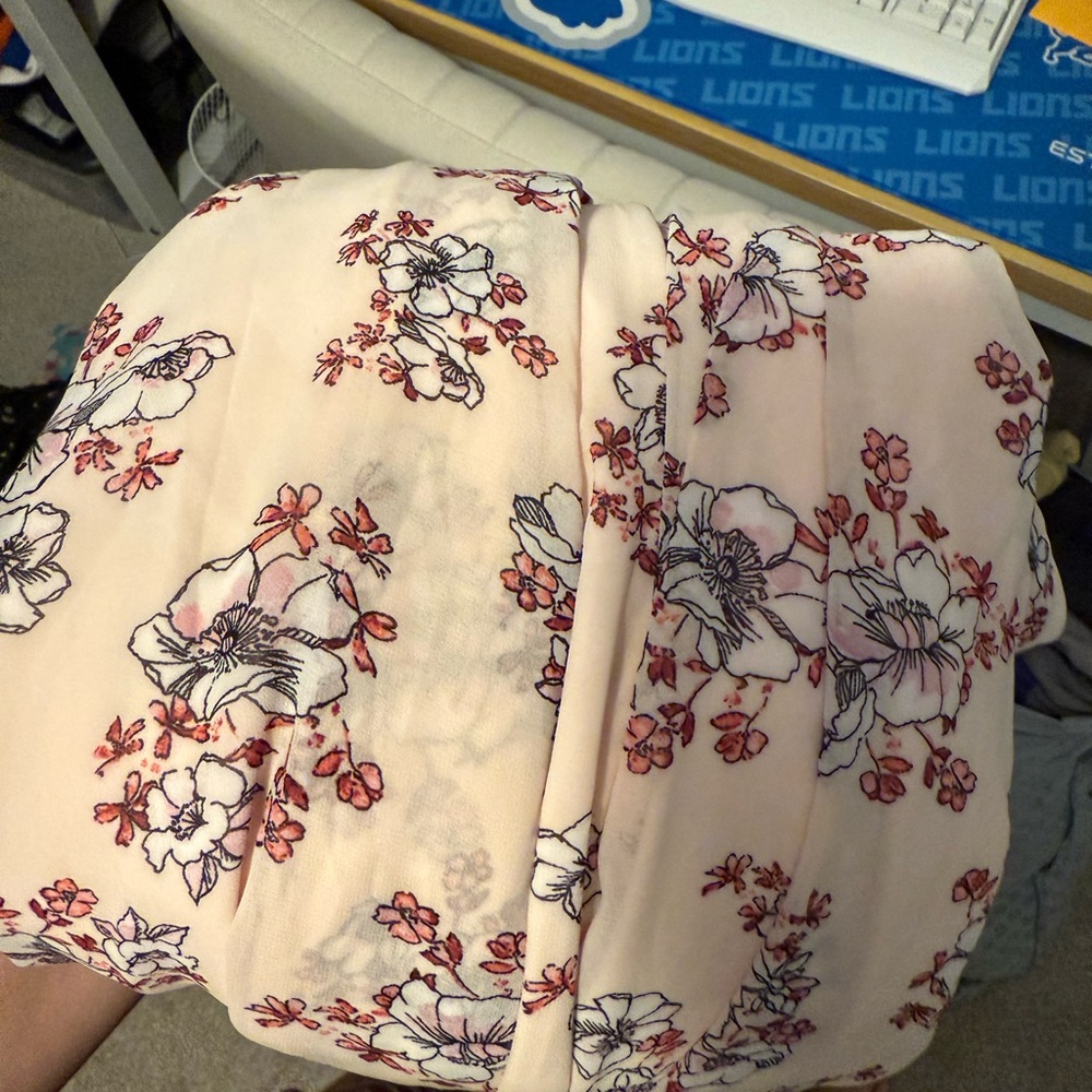 Torrid Blush Floral Wrap Dress - Picture 9 of 9